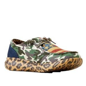 Ariat Hilo rodeo Quincy Multi-Pattern Camo & Leopard Slip-On Loafers
